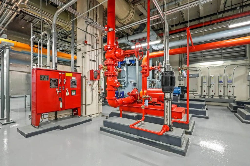commercial building sprinkler system