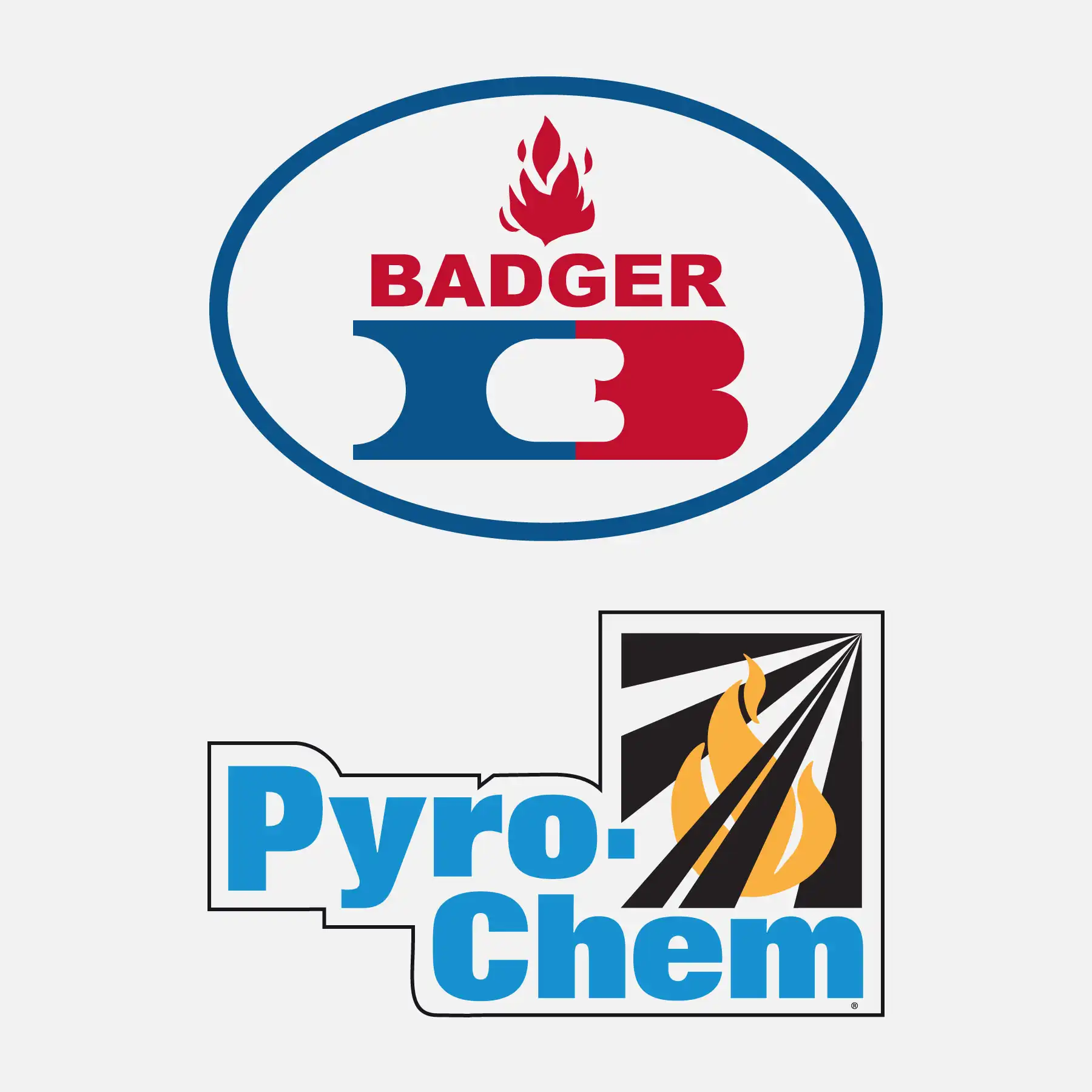 badger and pyrochem logos