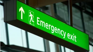 Emergency Exit sign