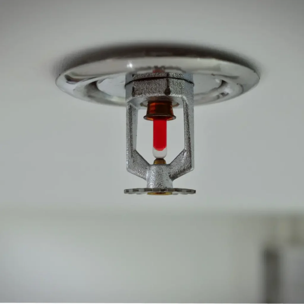 Ceiling-installed fire sprinkler system providing reliable safety and protection
