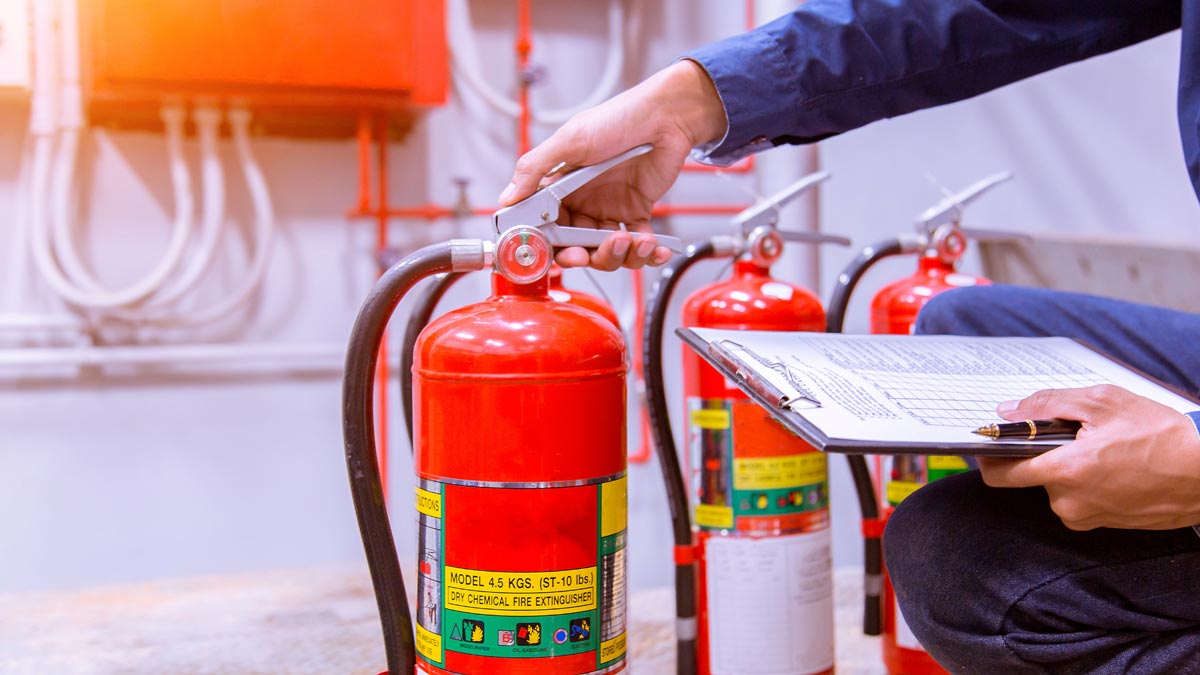 testing fire extinguishers