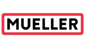 Mueller logo for commercial fire protection valves.