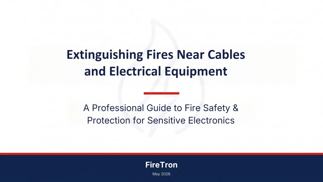 What Should Be Used to Extinguish Fires Near Cables and Electrical Equipment