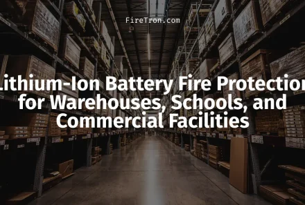 Lithium-Ion Battery Fire Protection for Warehouses, Schools, and Commercial Facilities