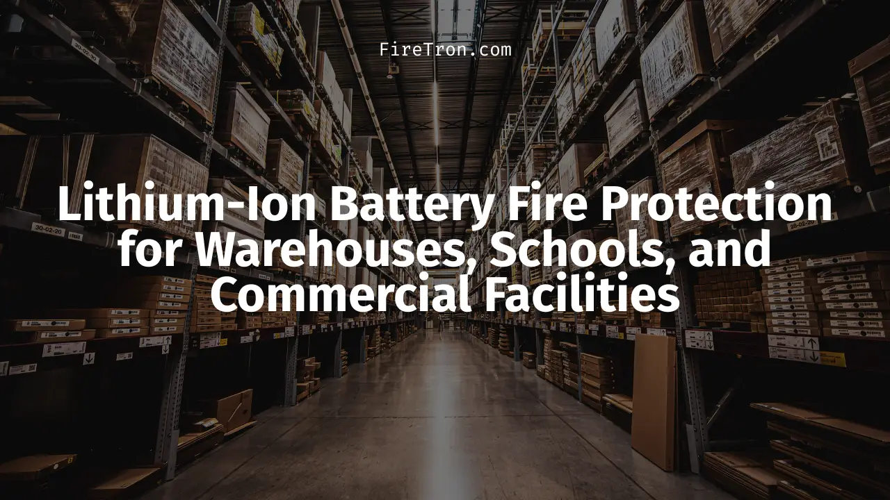 Lithium-Ion Battery Fire Protection for Warehouses, Schools, and Commercial Facilities